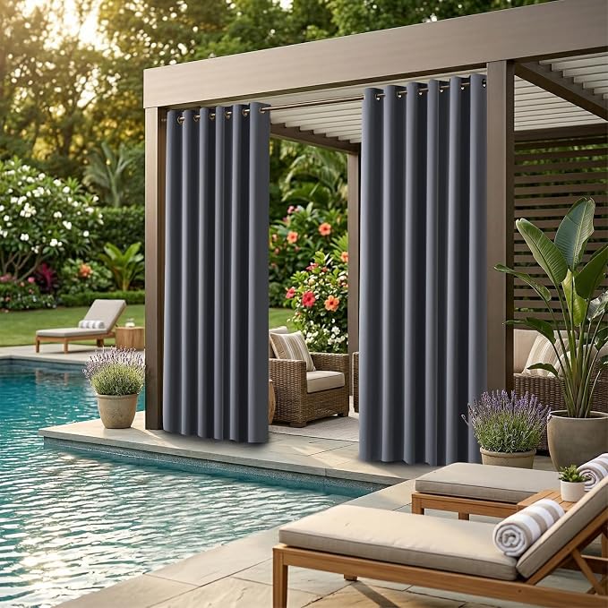 Outdoor Indoor Curtains W84 x L108 - Image 2