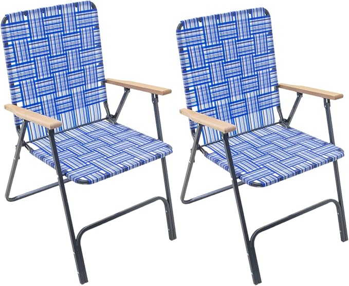 Garden Elements Folding Patio & Lawn Chairs – Steel Frame by GardenElements