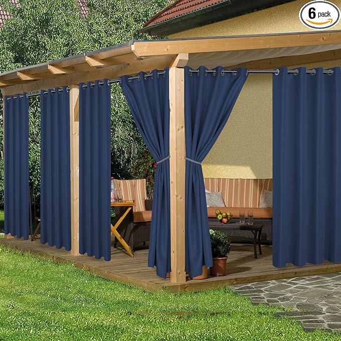 HolidayIdeas Waterproof Outdoor Curtains by HolidayIdeas