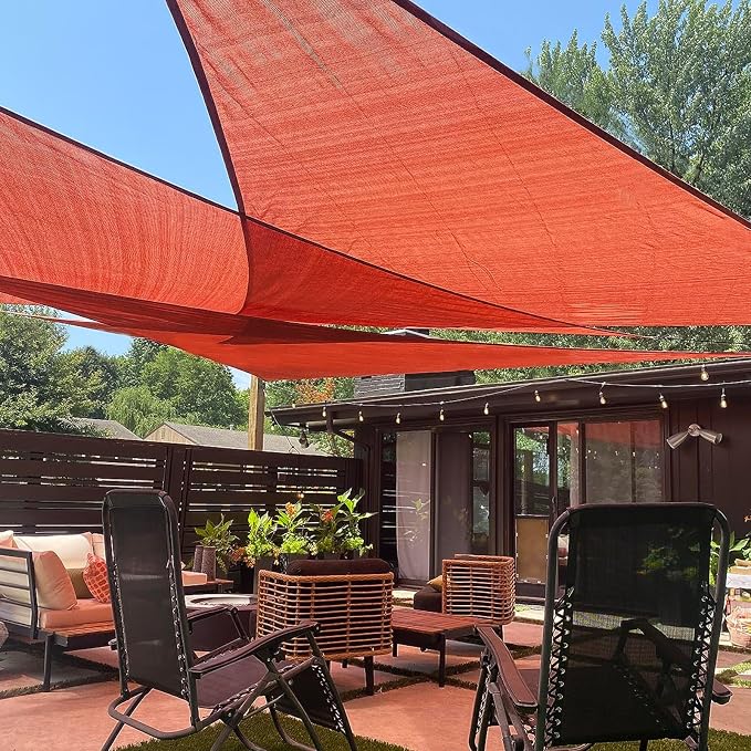 LOVE STORY Custom Size 9' x 9' x 12.7' Sun Shade Sail by LOVESTORY