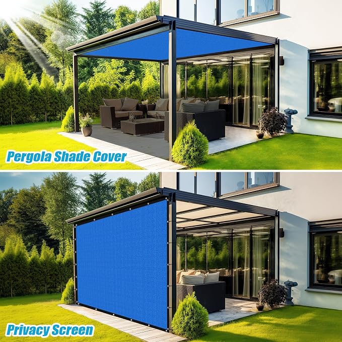 Amagenix 90% Pergola Shade Cover 9' X 15' Sun Shade Cloth - Image 5