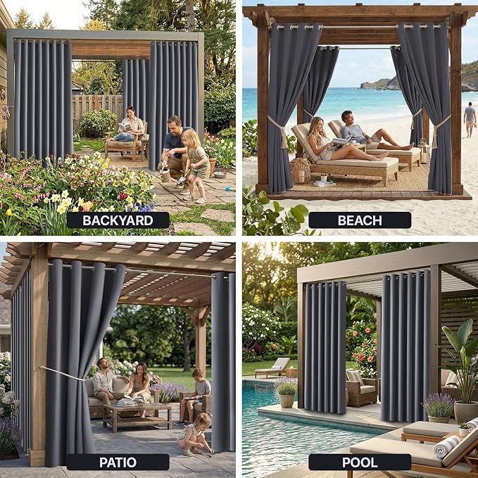 DIVA EN CAMINO DEC Waterproof Outdoor Curtain W105 x L84 - Image 9