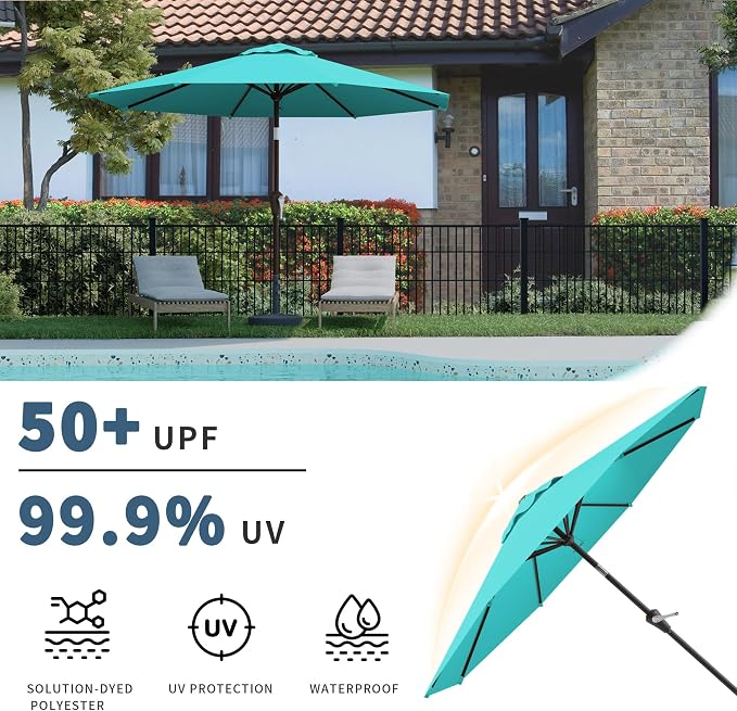 10FT Patio Umbrella, Outdoor Umbrella - Image 3