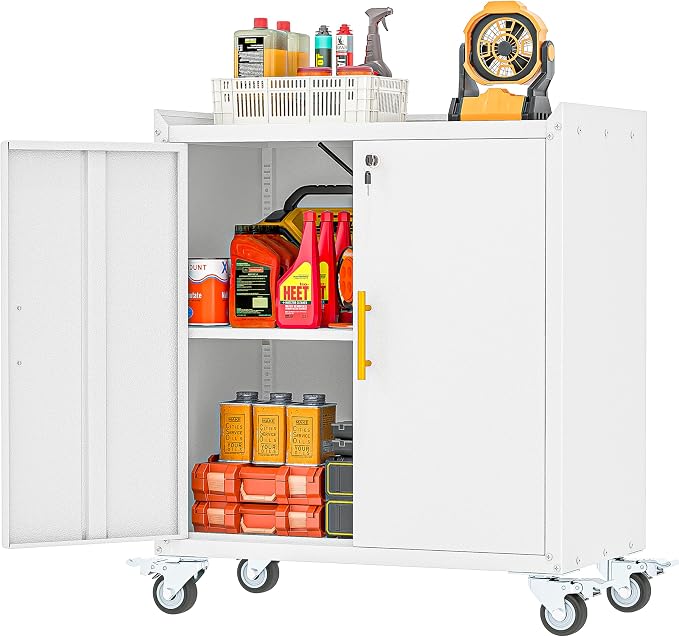GAIOUS 35.6'' Tall Metal Garage Storage Cabinet by GAIOUS