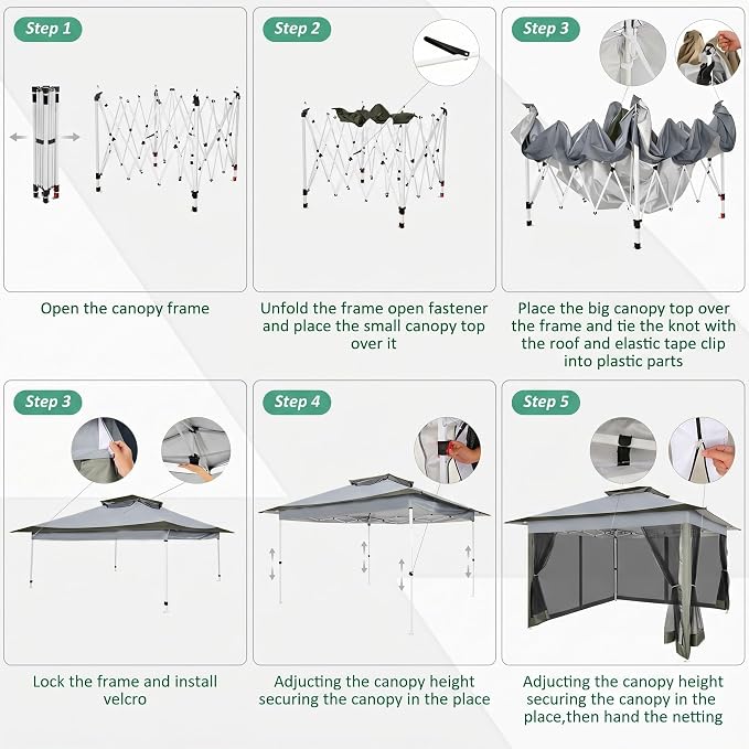 COBIZI 12x12 Pop Up Gazebos On Clearance - Image 8