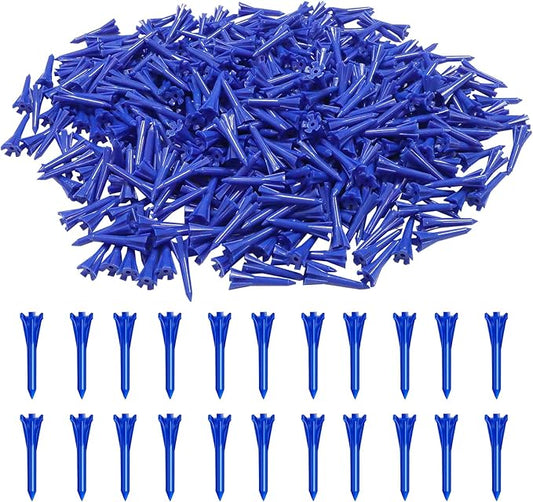 Golf Tees Plastic 1 1/2 inch Value 300 600 Pack, Upgrade More Unbreakable Bulk Stable Reduce Friction Side Spin Tee for Men Women Ladies