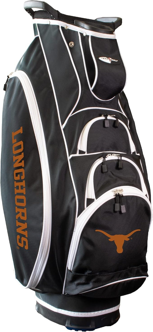 Team Golf NCAA Lightweight, 10-Way Club Divider, Spring Action Stand, Insulated Cooler Pocket, Velcro Glove and Umbrella Holder & Lift Assist Handles