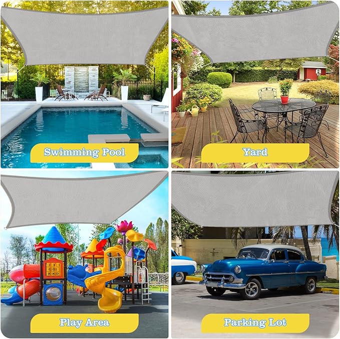 HappyTrends Sun Shade Sail, UV Protection Beach Shade Canopy Wind Sail | Heavy - Image 7