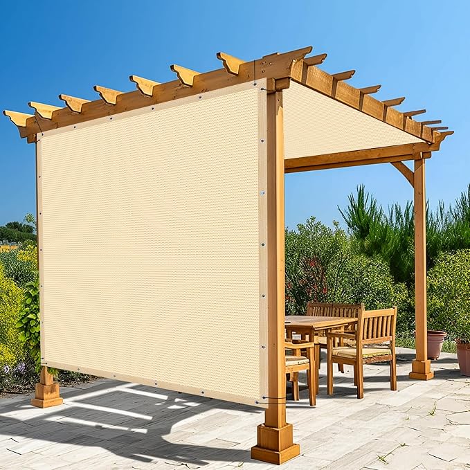 Amagenix 90% Pergola Shade Cover 7' X 11' Sun Shade Cloth by Amagenix