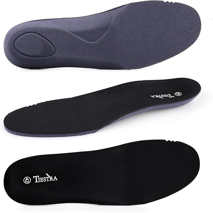 Insoles for Womens Memory Foam Shoe Inserts,Replacement Insoles for Work Boot Running Shoes-Shock Absorption and Cushion for Feet Relief,Comfort Inner Soles for Everyday Use Black 37EU/US6