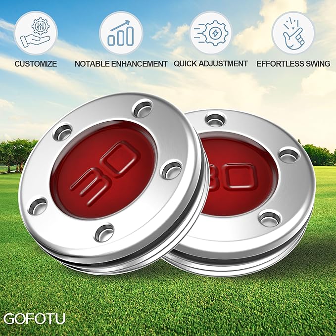 2pcs 5g-40g Golf Custom Weights Compatible with Titleist Scotty Cameron Golf Club Putters Newport Red (2PCS 30g(Doesn't include Wrench))