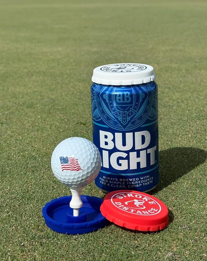 Can Cap Tee 3 Pack: Ultimate Beverage Protection & Golf Tee in One - Black