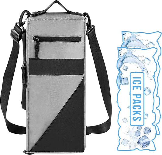 Golf Cooler Bag Beer Sleeve - Golf Accessories for Men with 2 Ice Packs Cooler Sleeve Leakproof Sling for 6 Cans Insulated Beverages Storage Case Fits in Most Golf Bags Styles