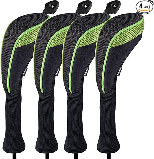Andux 4 Pack Long Neck Golf Hybrid Club Head Covers Dial No. Tag CTMT-01