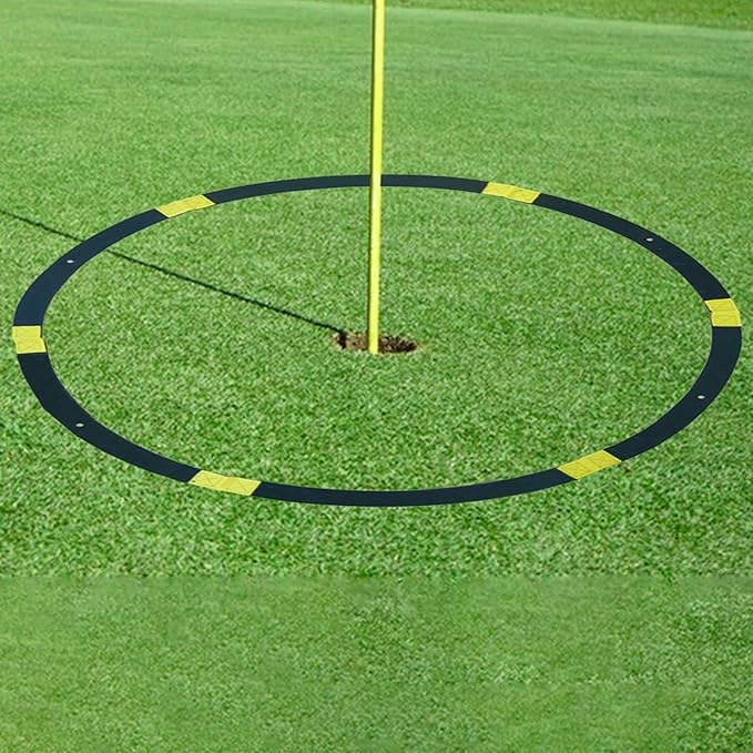 Precision Rings – Golf Chipping Circles, Putting Target Trainer | Flexible Visual Indicator Rings for Green Shot Control and Accuracy Practice, Lightweight Setup for Indoor Lawn Or Backyard Golf T