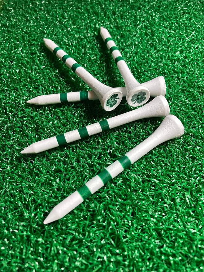 PrideSports 3-1/4" Shamrocks Tees, Green