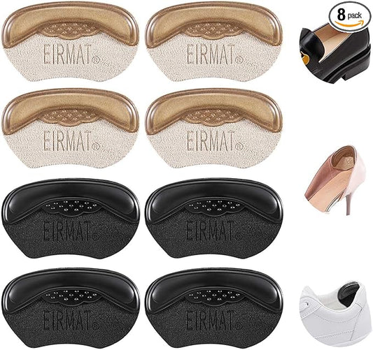 Heel Pads for Shoes:That are Too Big, Heel Cushion for Womens Shoes Soft High Heel Comfort Pads Heel Protectors for Loose Shoes, Stop Heel Pain, Heel Blisters(4 Pairs)