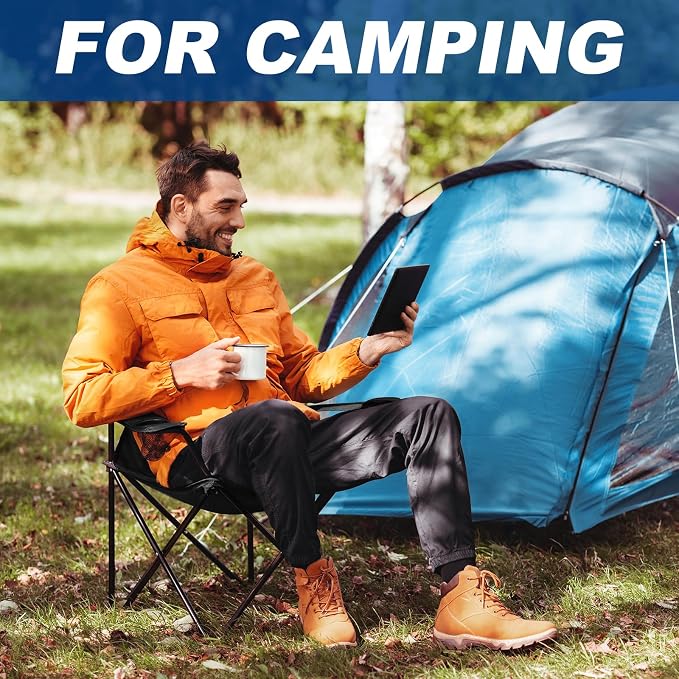 WEIDIORME 4 Pack Lightweight Camping Chairs - Image 4