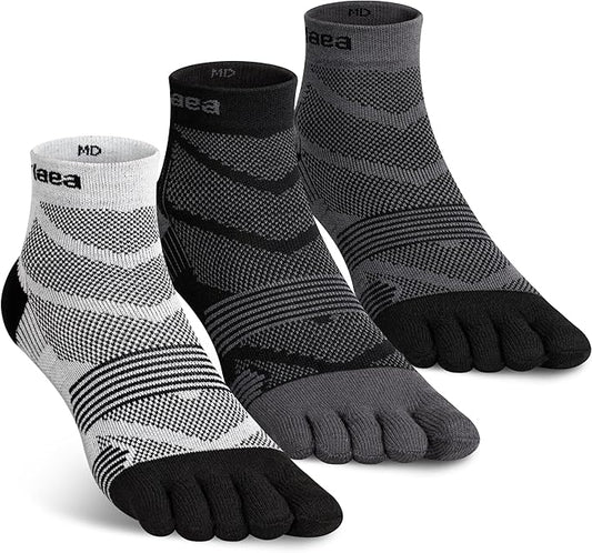 Hylaea No Show Running Athletic Anti-Blister Wicking Coolmax Socks, Seamless Anti-odor