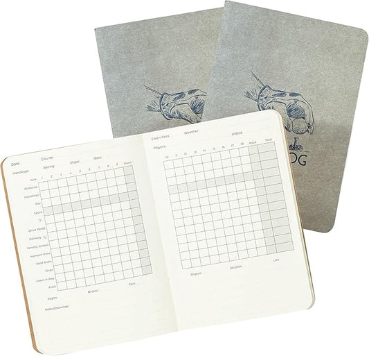 Northwind Personalized Golf Log Book – Handcrafted Full-Grain Leather Golf Score Notebook, Refillable Journal, Made in USA, Custom Engraved Gift for Men & Women Golfers