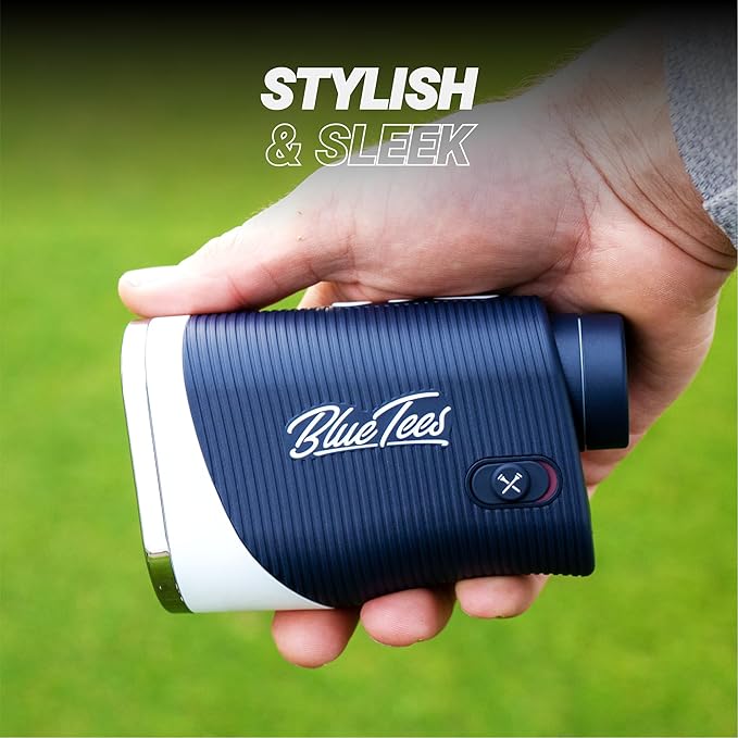 Blue Tees Golf Series 3 Max+ Golf Rangefinder with Slope Switch, 1000 Yards Range Finder, 6X Magnification Laser Rangefinder, Slope Measurement, Magnetic Strip, Flag Pole Locking with Pulse Vibration