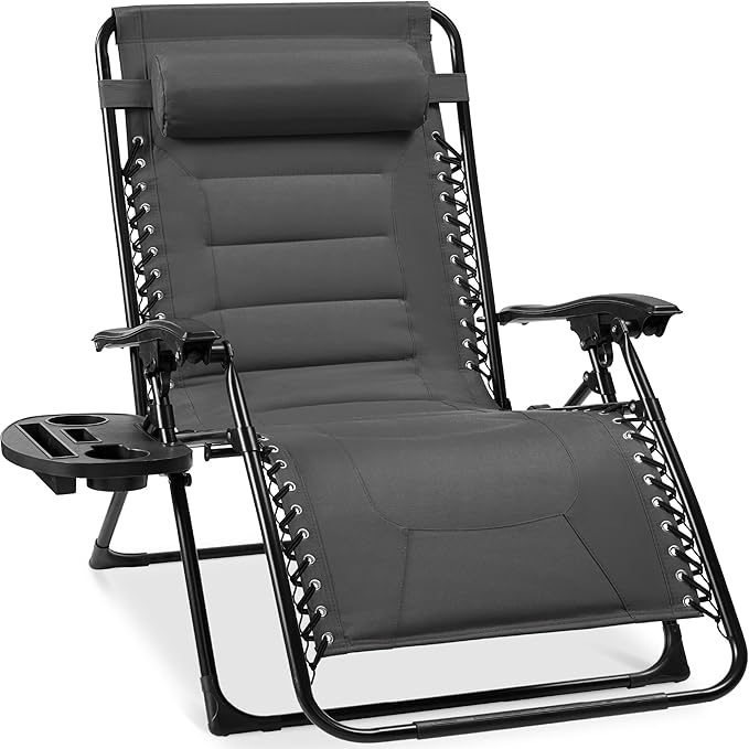Best Choice Products Oversized Padded Zero Gravity Chair, Folding Outdoor Patio by Unknown