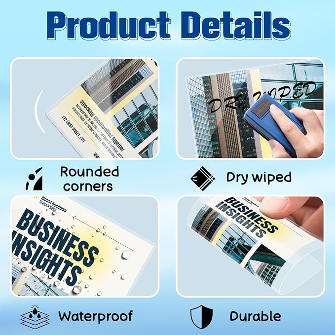 100 Pieces 7 Mil 2 1/2" x 4 1/4" Luggage Tag Laminating Pouches with Slot Hole Thermal Laminate Pouch Tags Kit Resealable for Work Permits Pass Cards Student ID Cards (100, 7 Mil)