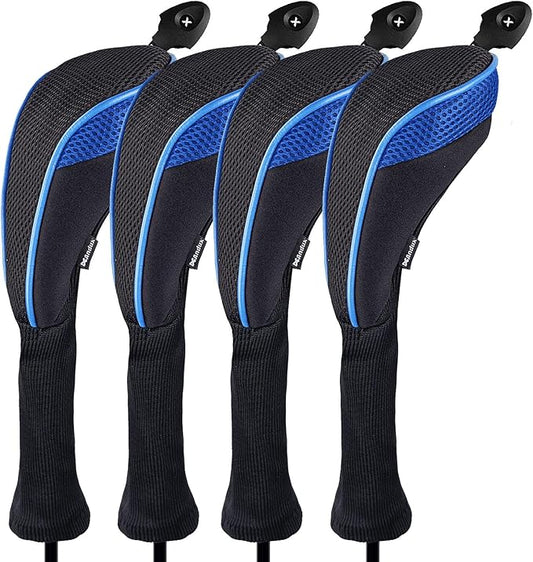 Andux 4 Pack Long Neck Golf Hybrid Club Head Covers Dial No. Tag CTMT-01