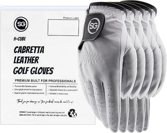 H-Cube All-Weather & Leather Golf Gloves