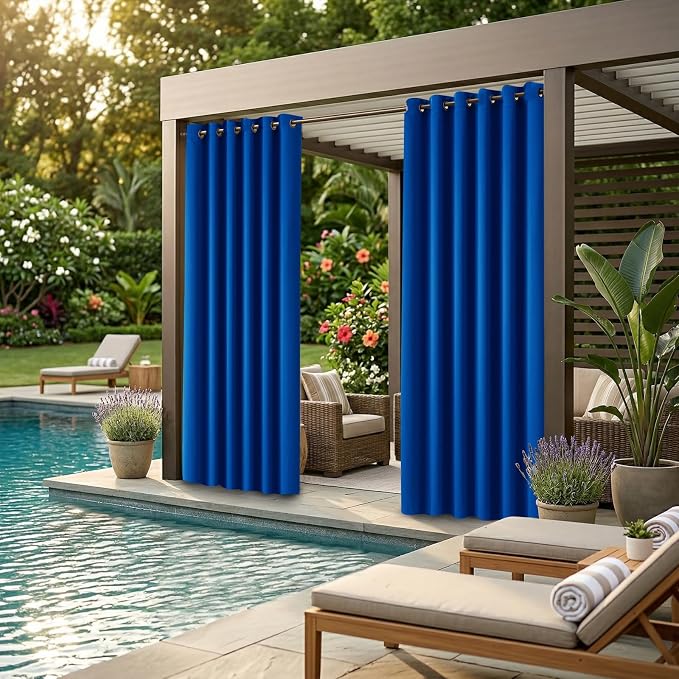 Waterproof Outdoor Curtain W84 x L120 - Image 2