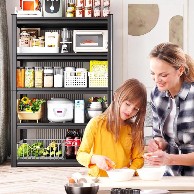 4-pack 46''W Storage Shelves, Adjustable Shelving Unit, 5T Metal Garage Shelving - Image 7