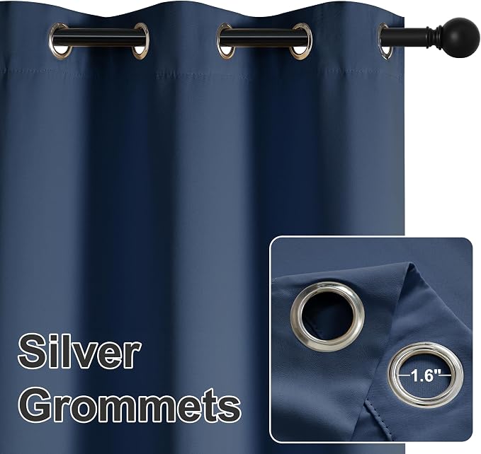 RYB HOME Outdoor Curtains for Patio Deck, Waterproof & Block Sunlight | Thermal - Image 4