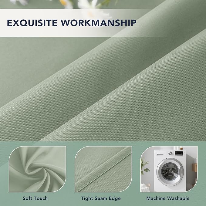 Outdoor Curtains for Patio Waterproof, 6 Drape Panels, Sun Shades | Privacy & - Image 5