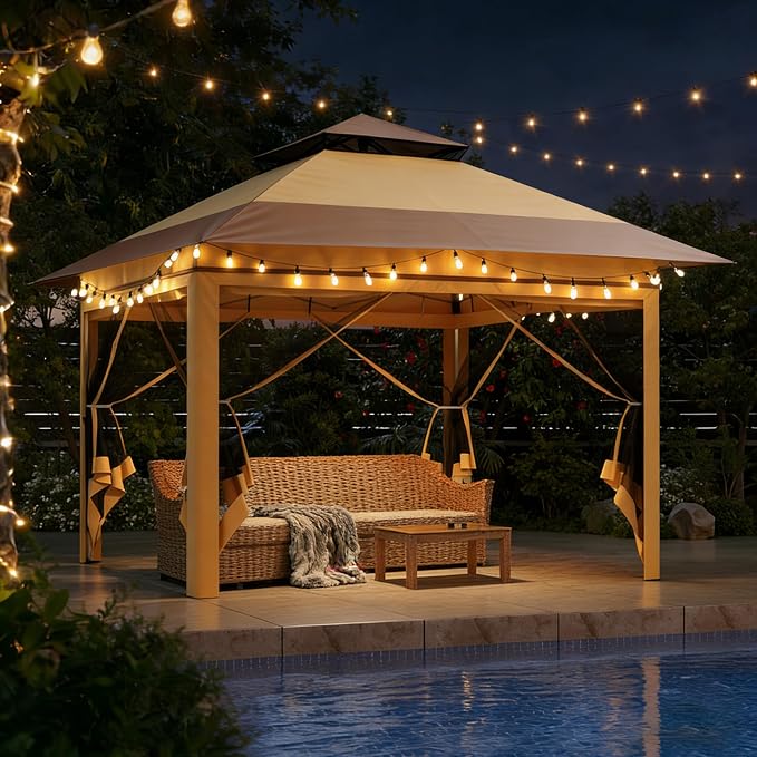 Driftalia 13x13 Pop Up Gazebo for Patio, Deck - Image 7