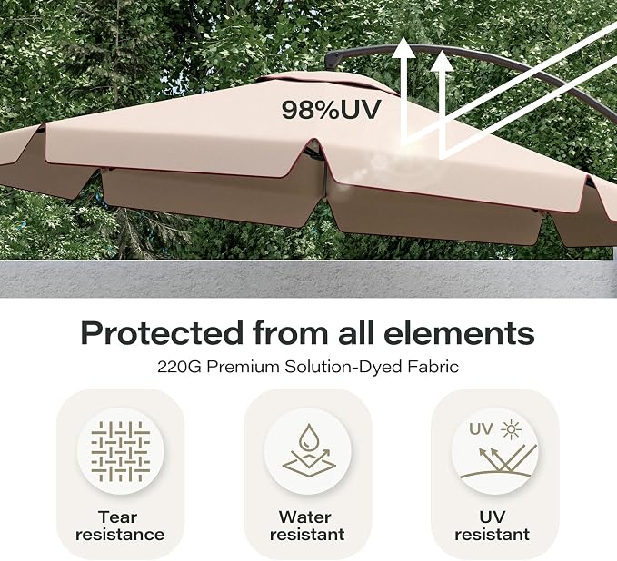 11ft Patio Cantilever Umbrella - Image 5