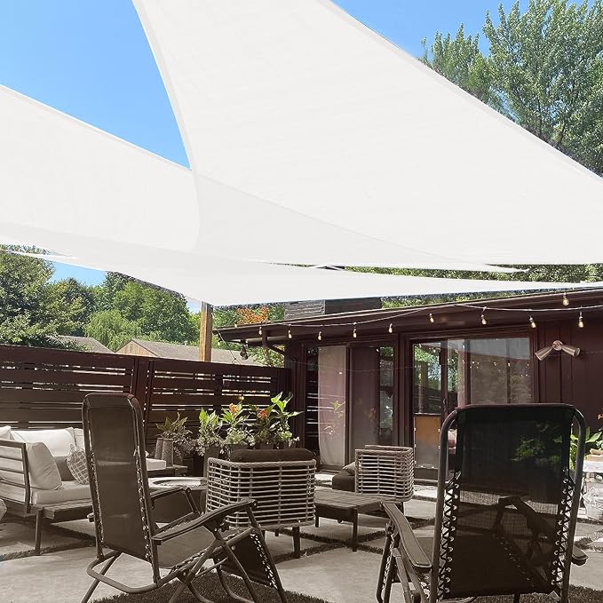LOVE STORY 10' x 10' x 10' Triangle Sun Shade Sail by LOVESTORY
