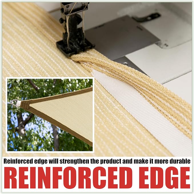 Royal Shade 12' x 23' Custom Size Gray Rectangle Sunshade Sail - Image 3