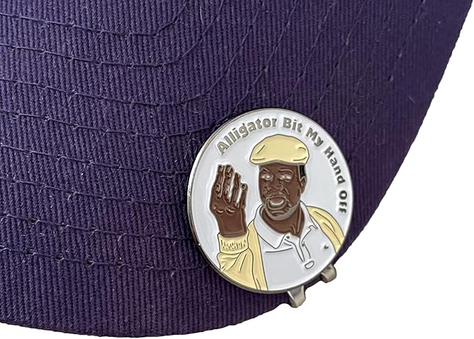 Balanced Co. Funny Golf Hat Clip with Enamel Magnetic Ball Marker
