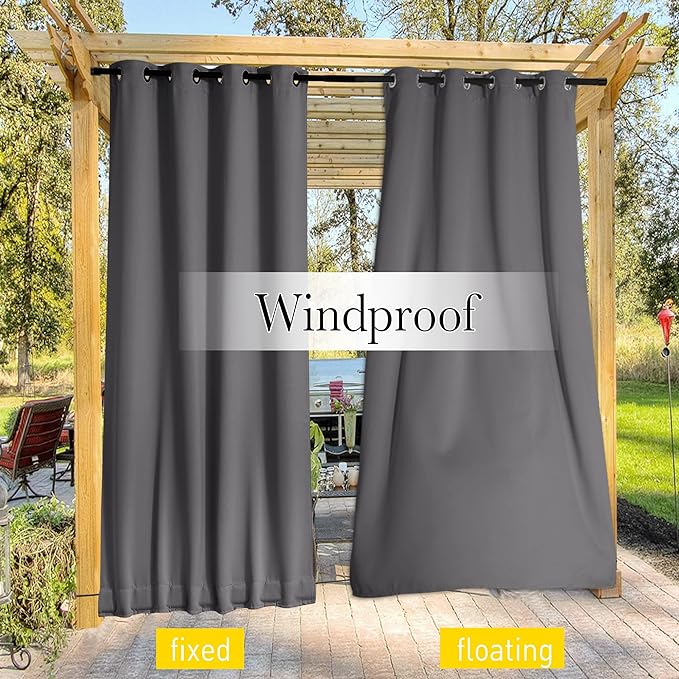 NICETOWN Windproof Outdoor Curtains - Image 5