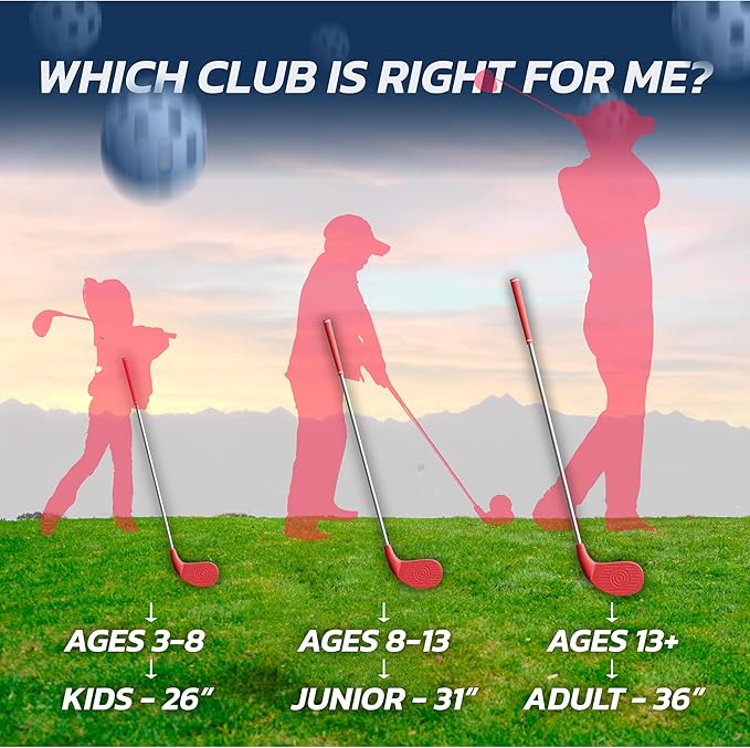 Official BucketGolf Club - Backyard Outdoor Golf Club with Oversize Club Head to Play BucketGolf, Hit Plastic Or Foam Golf Balls in Grass, Parks, Yards