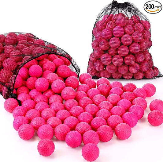 200 Pcs Foam Golf Practice Balls Bulk Realistic Feel Limited Flight Training Balls Soft for Outdoor Swing Indoor Backyard Training