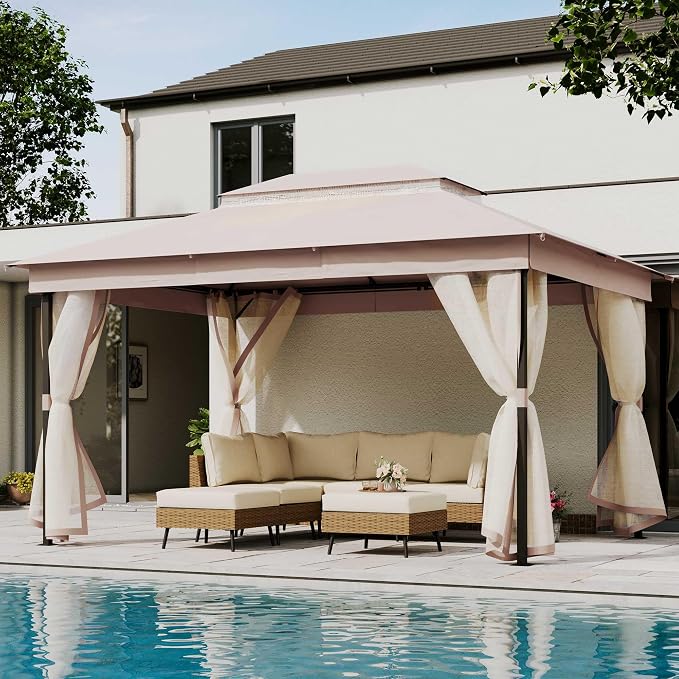 10' X 13' Waterproof Patio Gazebo by LAUSAINTHOME