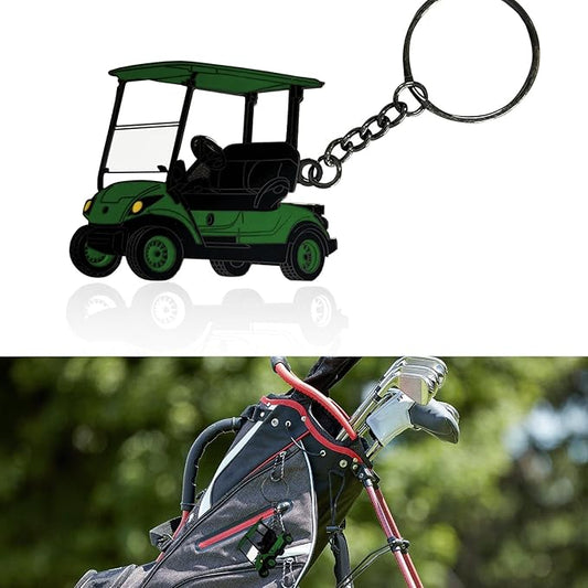 Golf Cart accessories Keychain，Keys To The Golf Cart Accessories Retro Metal Keychains for Golf Lovers Players