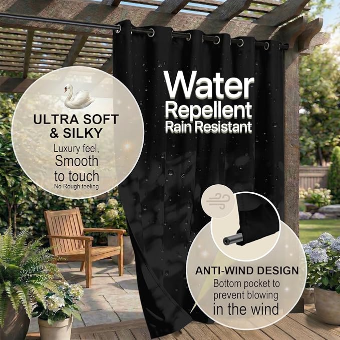 Outdoor Indoor Curtains W84 x L84 - Image 4