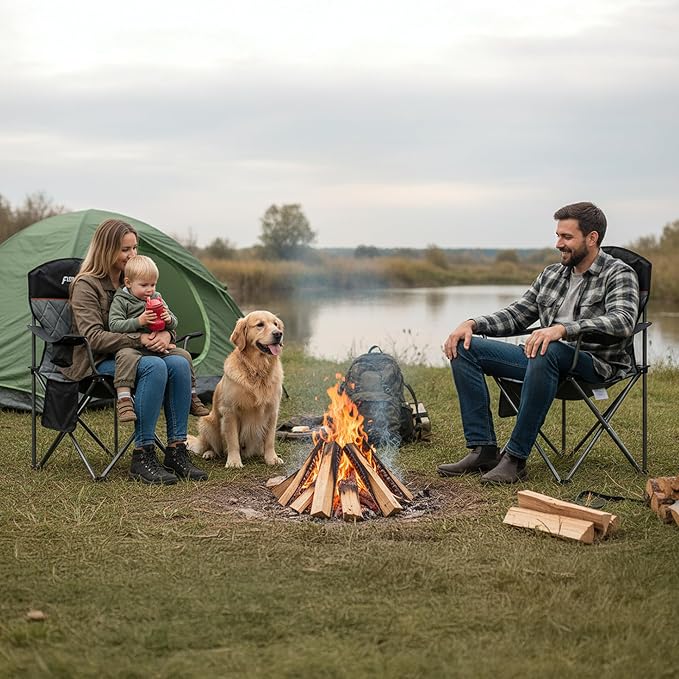 Oversized Padded Camping Chairs - Image 2
