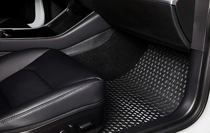 TOUGHPRO Full Set Floor + 3rd Row Down Cargo Mat Accessories Set for Infiniti QX80 2nd Row Bucket Seating with Full Console All Weather Heavy Duty (Made in USA) Black Rubber 2025 2026