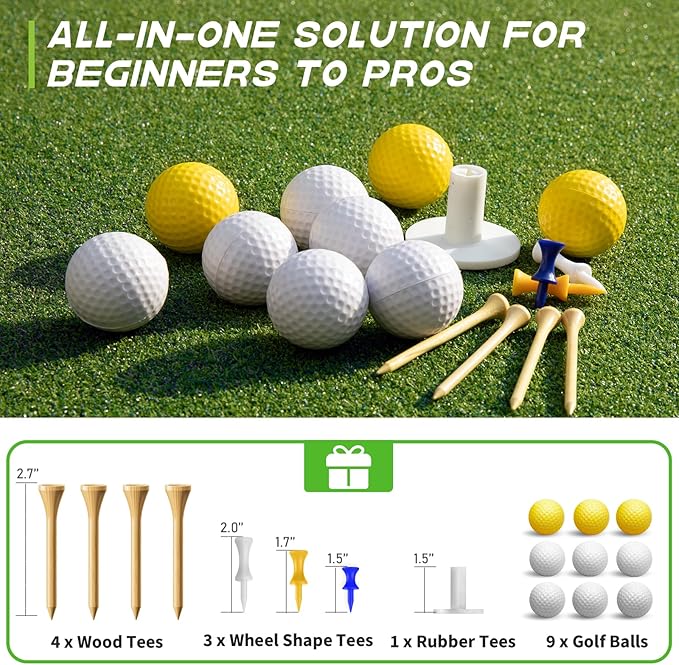 Bltend Golf Mat: 5x4ft & 5x5ft Heavy-Duty Golf Hitting Mats Practice Outdoor/Indoor, Elite Dense Artificial Turf Matt Training Aid for Backyard/Garage/Driving Range/Simulators