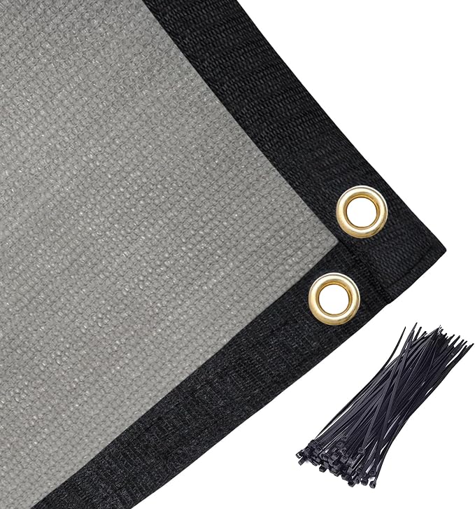Amagenix 90% Shade Fabric 14'X 22' Gray Sun Shade Cloth - Image 6