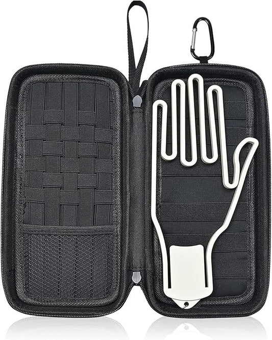 Golf Glove Holder Case, Golf Bag Organizer Hard Protective Case with Glove Shaper ,Pocket & Slots Store Golf Accessories and Personal Items Multifunctional Storage Golf Bag Gift for Men Women Golfers