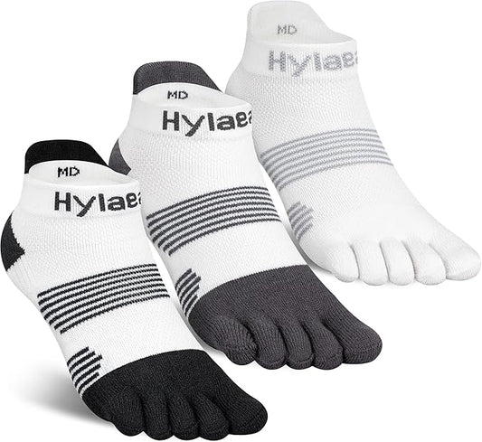 Hylaea No Show Running Athletic Anti-Blister Wicking Coolmax Socks, Seamless Anti-odor